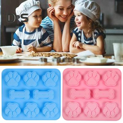 Форма для десерта, термостойкая пищевая форма, не содержит бисфенола А, антипригарное покрытие в форме собачьей лапы, форма для торта, шоколада, кухонные принадлежности