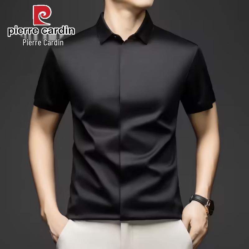 Pierre Cardin Мужская рубашка с коротким рукавом в стиле business casual