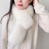 Fox Hair Scarf Women's Winter Double-sided Scarf Korean Version Long Thickened Cross Neck Cover Imitation Fur Rabbit Fur Scarf