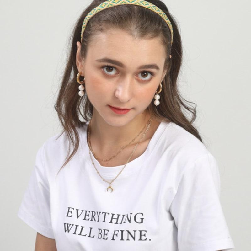 Повязка на голову с африканским узором LALA - ГОРЧИЧНЫЙ