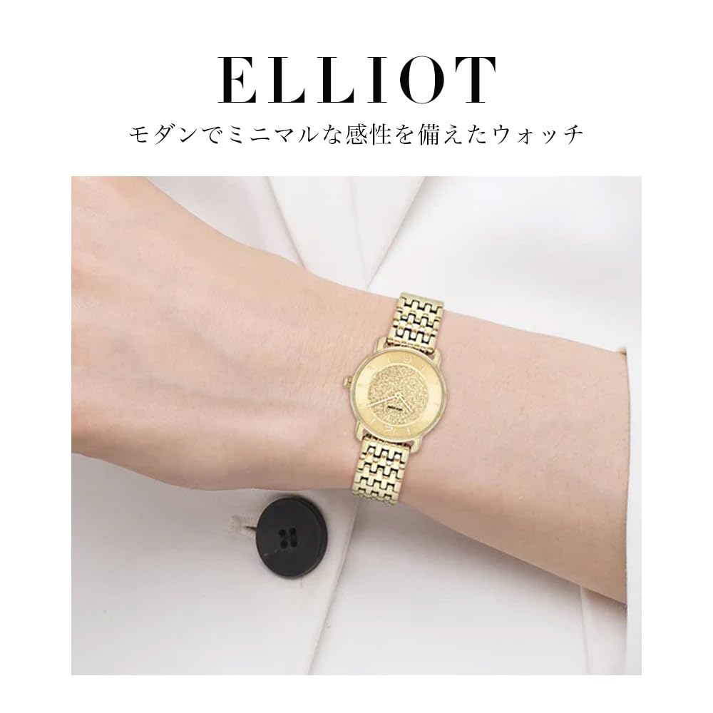 Часы ELLIOT Золотой циферблат Браслет из нержавеющей стали 14504370 [Coach][Авторизованный импорт] Женские