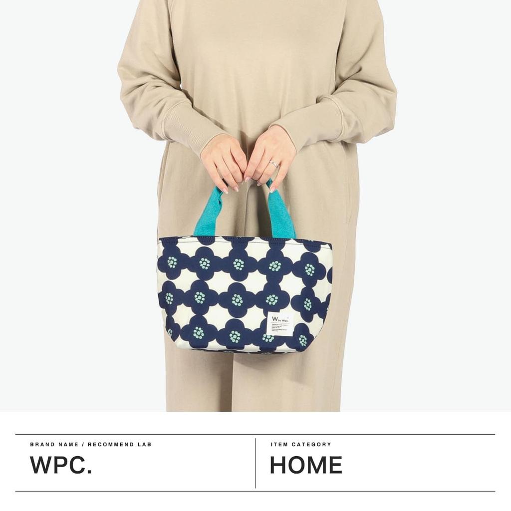 Wpc. Patterns Insulated Lunch Bag, Peony Design, Red, Women's, Aluminum Fabric, Ice Pack Pocket, Insulated, Holds 500ml PET Bottles, Stylish and