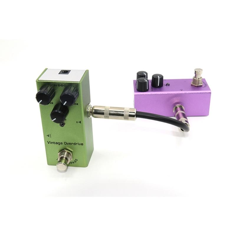 Guitar Patches Cable Right Straight Angle 6.35mm Low Noise Guitar Effect Pedal Cables Professional Guitar Patches Pedal