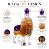 Уникальная фигурка льва Стеклянный декантер с пробкой-короной, прозрачная стеклянная бутылка для виски, бурбона, Декор для домашнего бара и подарок