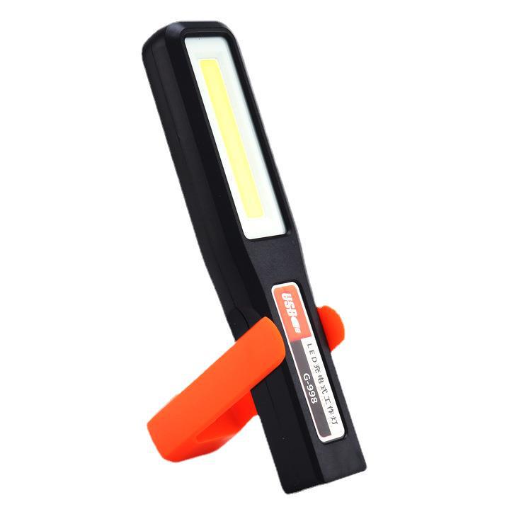 USB Rechargeable COB Work Light with Magnet - Waterproof LED Inspection and Emergency Light for Camping and Car Repair