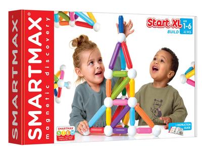Магнитные строительные блоки SmartMax для сборки 42 аутентичных малышей, стартовый набор, большой, детали, SMX501,