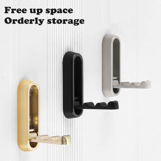 Folding Wall Hook Coat Hanger Sturdy Construction Strong Load-bearing Easy To Install 90-degree Swivel Heavy Duty Wall Hook