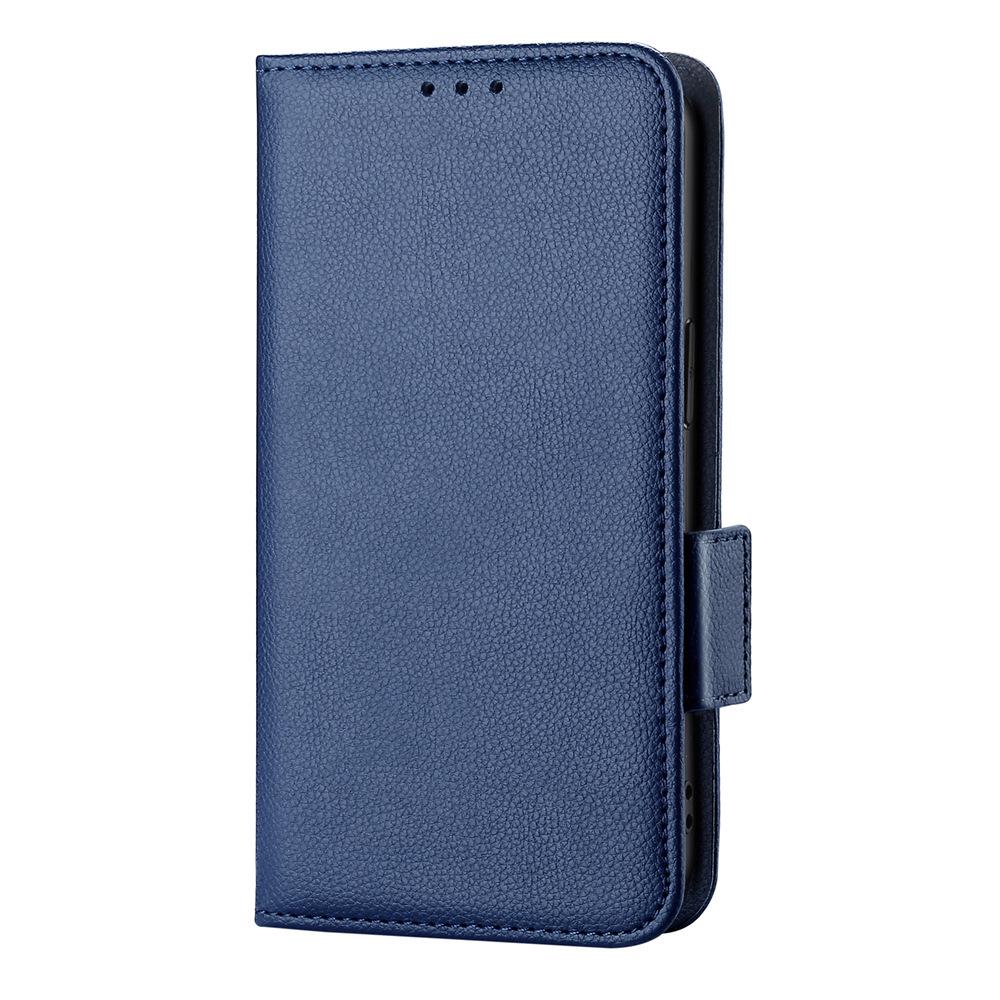 Кожаный чехол-книжка Xiaomi 13 Ultra с держателем для карт - Защитная обложка с узором «Личи»