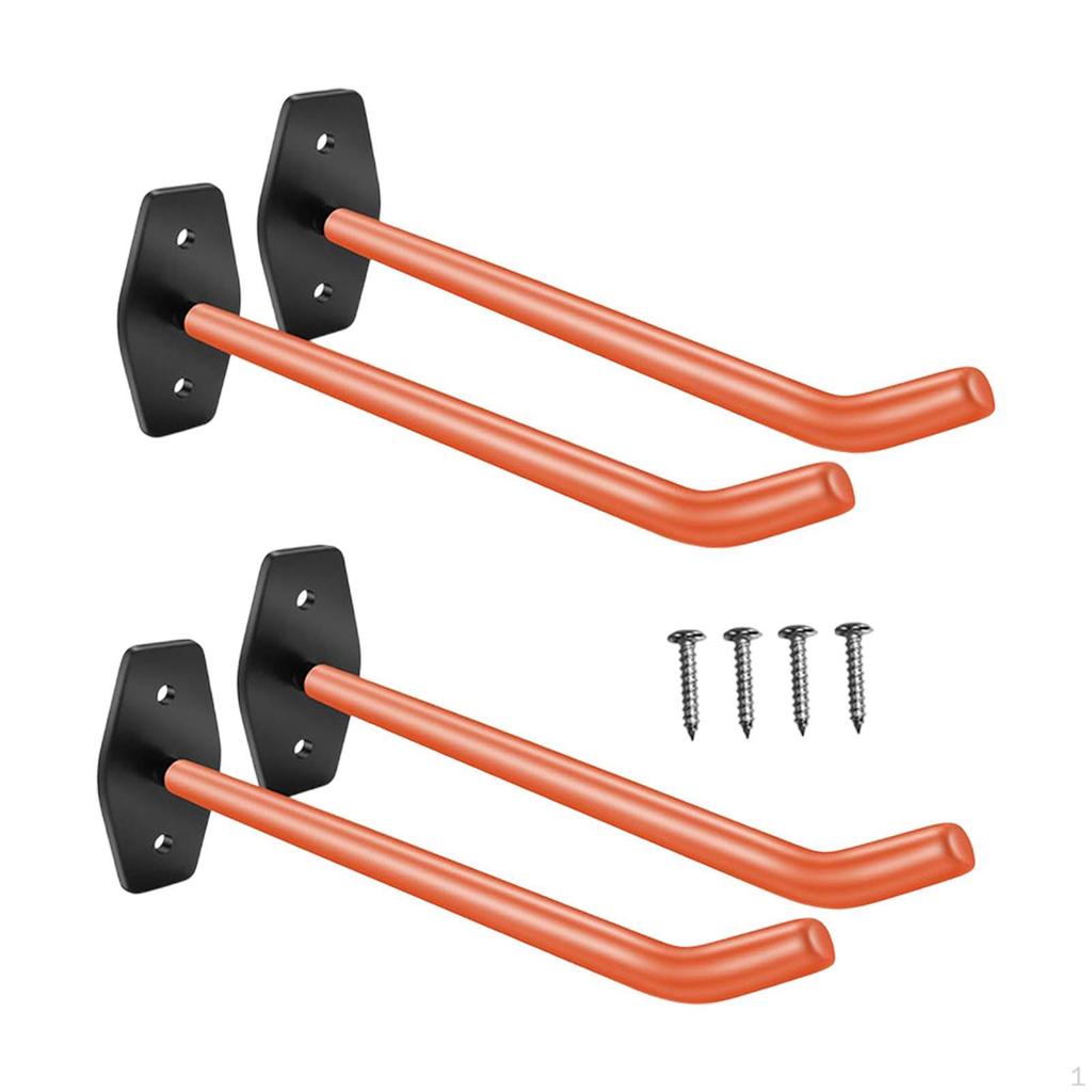 4 крючка для гаража, система хранения шин, настенное крепление, прочная, для ремонтных мастерских