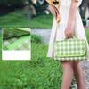 Foldable Waterproof Picnic Mat 200x200cm Gingham Beach Camping Blanket Green