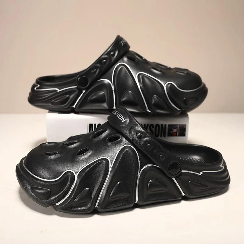 Fashion Slippers for Men Beach Eva Hole Sandals Man Trend 2025 High Quality Fashion Elegant Cheap Liquidation Designer Luxury Fun Shoes