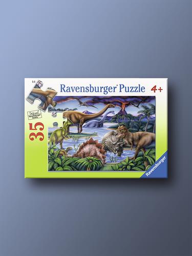 Динозавры и вулканы 35 деталей Ravensburger Пазл для 4-летнего ребенка
