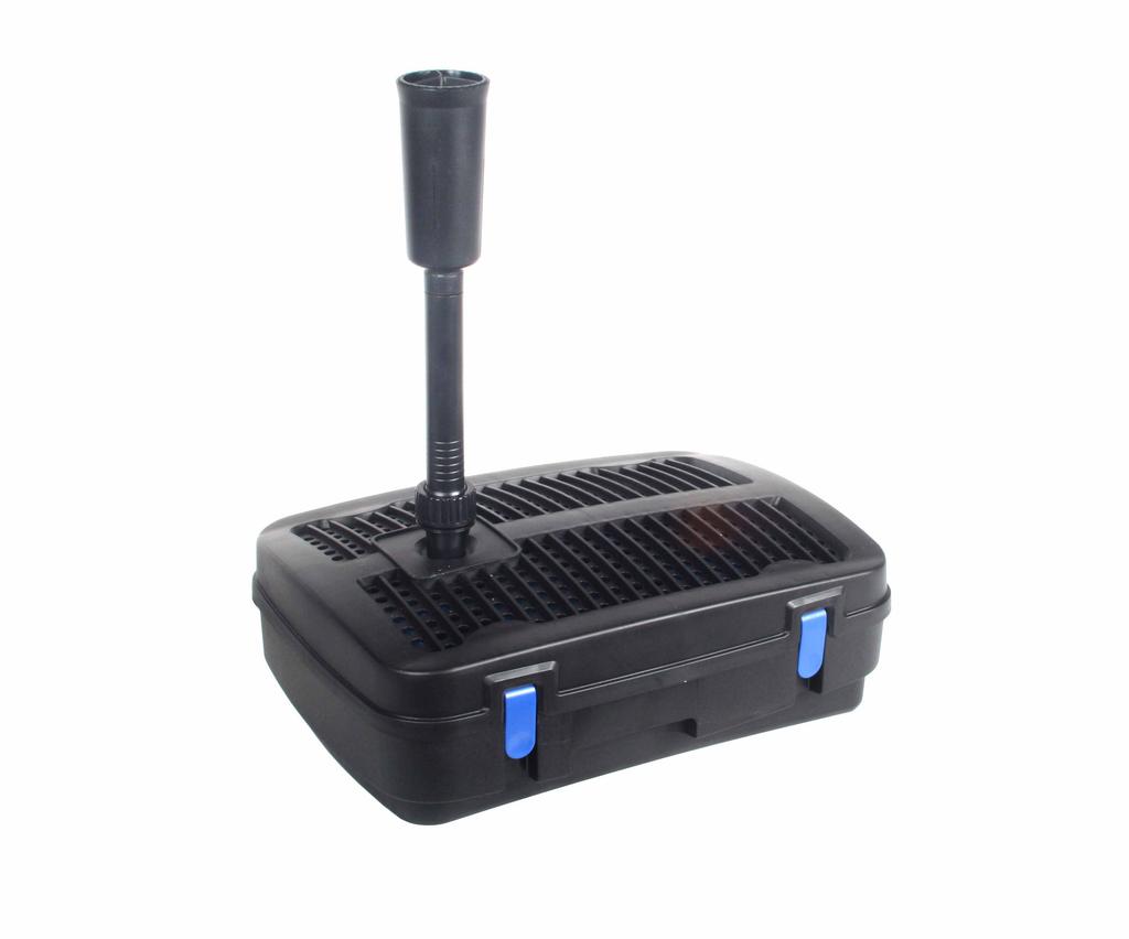 Pond pump with 5-layer filter and UV lamp