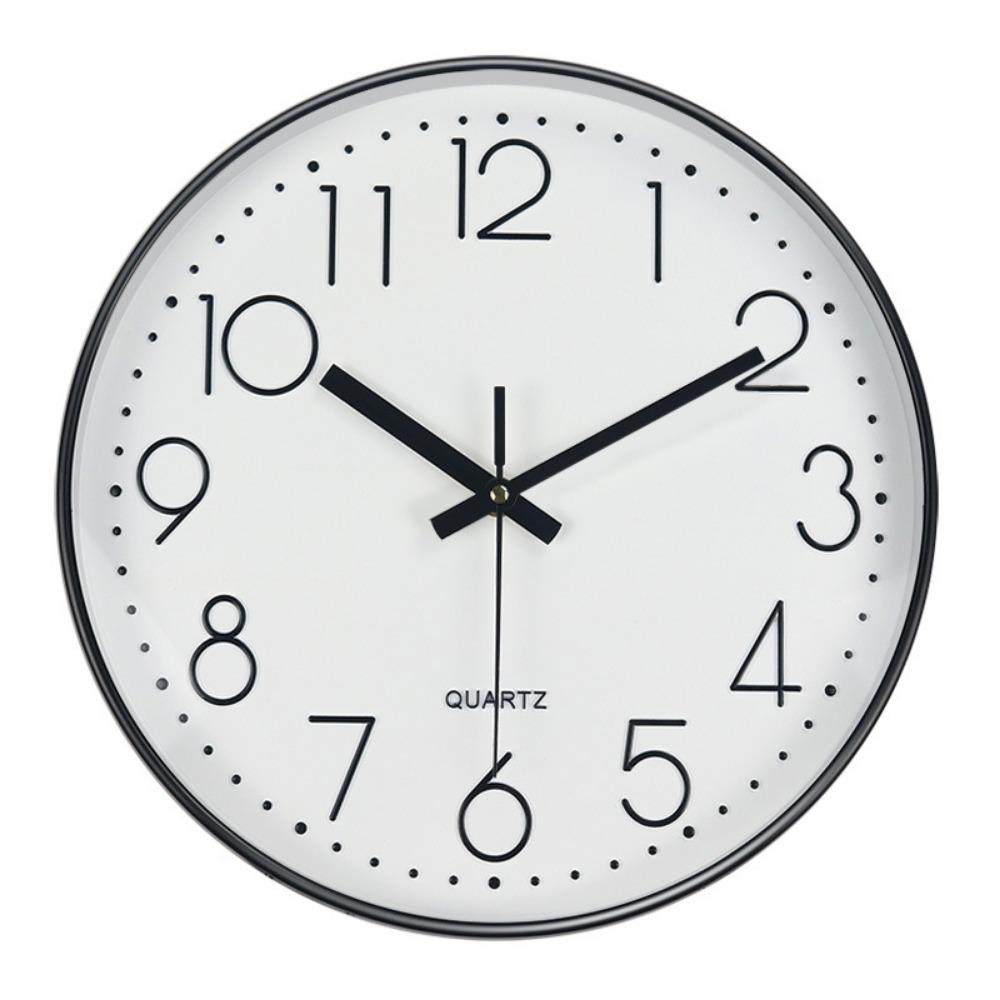 Creative Silent Nordic Wall Clock Round Multi-color Electronic Color Clock Non-Ticking Wall Hanging Clock Bedroom