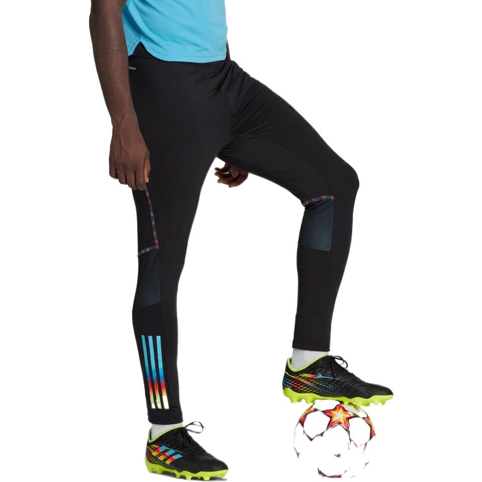 Adidas Мужские облегающие брюки средней посадки, черные HC1414