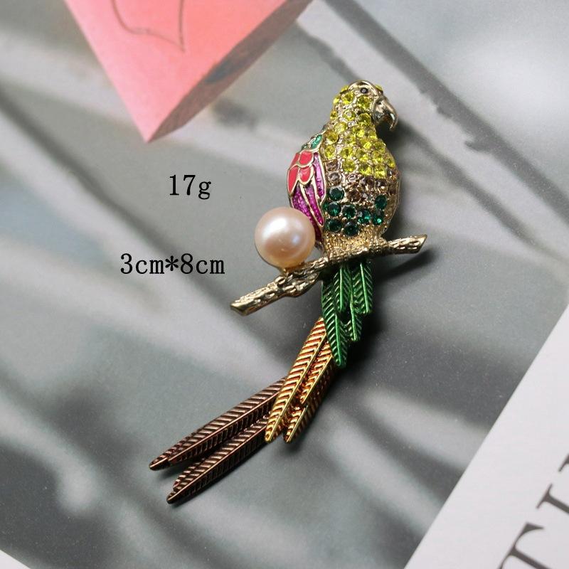 Модная брошь в виде капли масла глазури птица ретро женская булавка брошь одежда костюм тренчкот аксессуары