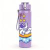1PC Moon Star Sleeping Kid 750ml Color Plastic Sports Water Bottle Leakproof Flip Straw Lid Suitable for Sports Office Home Use