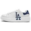 New MLB Chunky Classic Low Top Skateboard Shoes Unisex White Blue 3ASXCCB3N-07WHS