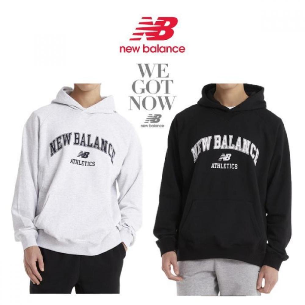 New Balance Унисекс Базовая толстовка с капюшоном с логотипом Nbn0ec3813
