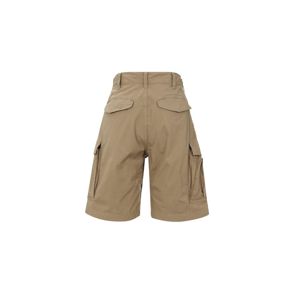 Uniqlo SS22 Однотонные прямые повседневные шорты Мужские шорты Хаки 444620-33