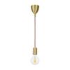 Chiko Electric Brass Pendant Light, E26 Base, Bare Bulb Type, Brass, Hanging Light Fixture, No Installation Required (For Ceiling Mounts, Bulb Sold