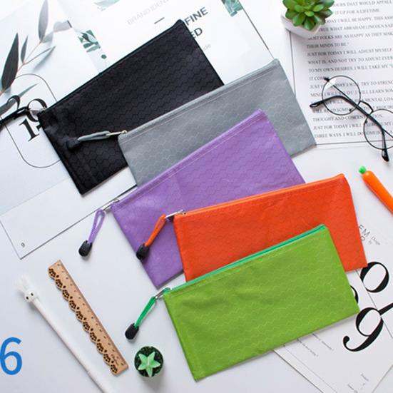 Сумка для документов из ткани Оксфорд с застежкой-молнией, водонепроницаемая сумка для хранения документов большой емкости с ремешком, офисные принадлежности