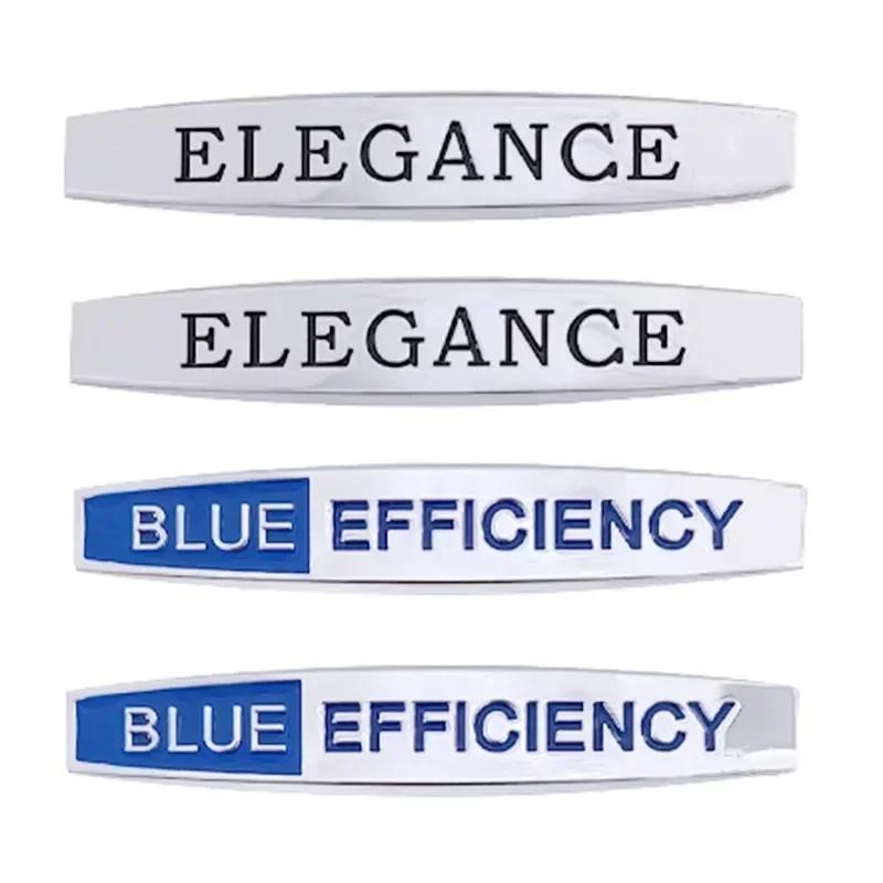 2pcs Metal Car Front Side Fender Emblem Badge Decals Accessories Elegance Sticker