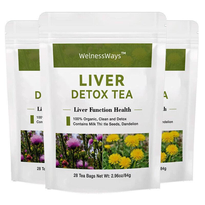 Liver Health Support Supplement - Liver Cleanse Detox & Repair 28 Tea Bags