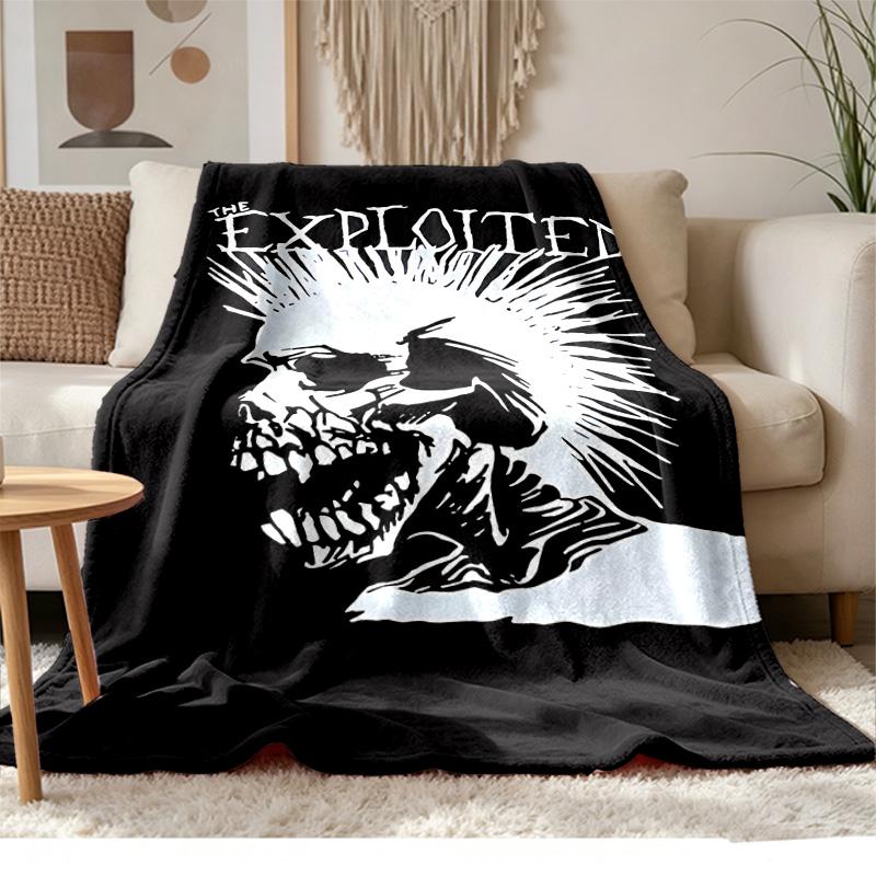 The Exploited Soft and comfortable flannel Suitable for sofas living rooms outdoor camping travel and also makes a great anniversary gif