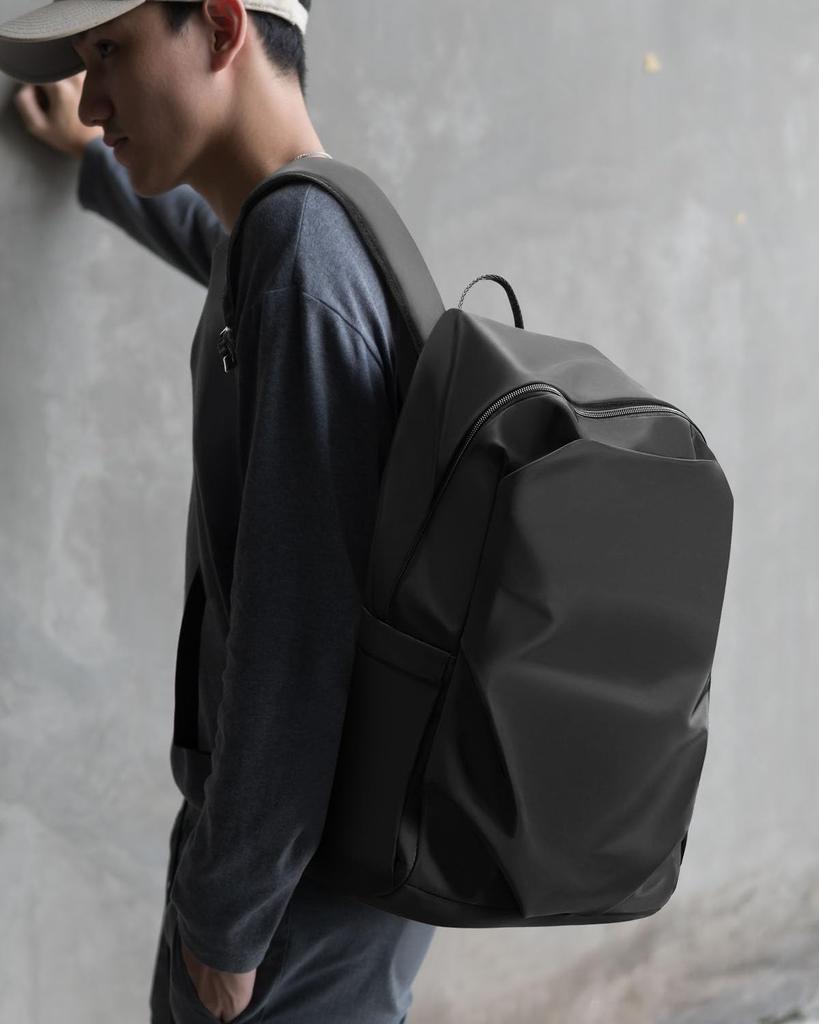 [HOMIEE] Men's Business Backpack, Waterproof, Lightweight, Large Capacity, with Rain Cover, 15.6-inch PC Backpack, Anti-theft, A4 Backpack, Casual