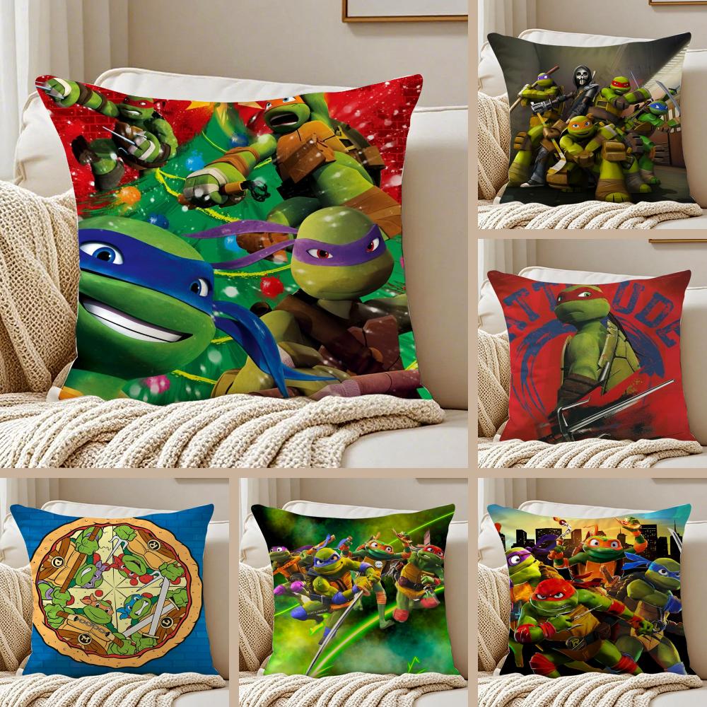 Teenage Mutant Ninja Cushion Cover Pillowcase Antidustmite living Room Sofa Decor Cushion Room