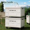 Outdoor Folding Storage Box & Picnic Table with Wagon