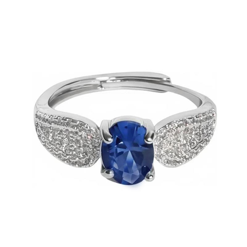 Роскошное изысканное кольцо с супер-блестящим морским синим цирконом высокого класса, цветной драгоценный камень, высокая ценность, нишевый дизайн, модное супер-фееричное кольцо