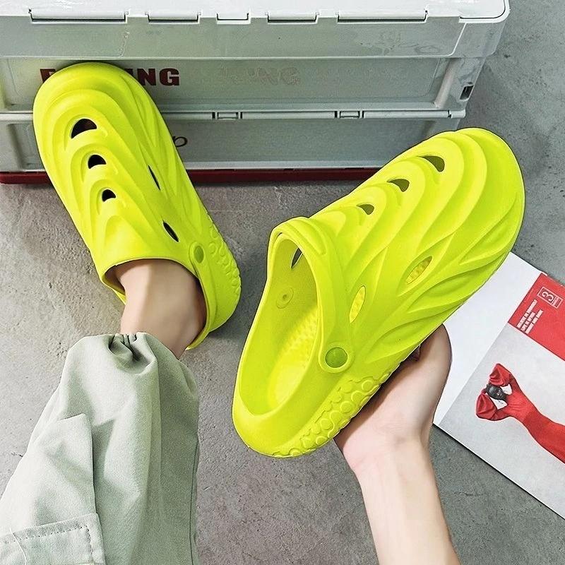 Модная Сверхлегкая Мужская Обувь Новый Модный Цветовой Дизайн 2025 Взрослая Нескользящая Высокого Качества Купить Размер 41 Для Ежедневного Использования Оригинальные Мужские Сандалии из ПВХ