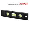 1~4PCS Portable ABS Shell Level Ruler High Precision Strong Magnetic 3 Bubble Level Meter Household Hardware Tools Laser Level