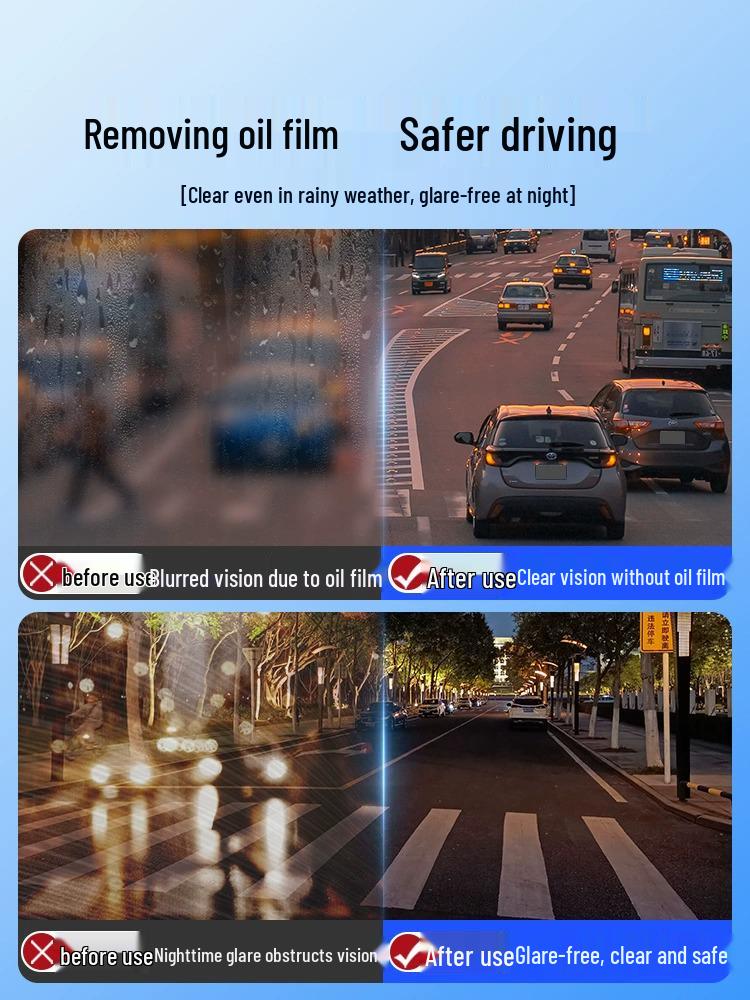 All-Season Glass Stain & Oil Film Remover: Universal, Concentrated Windshield Washer Fluid, Antifreeze to -40°C for Car Use