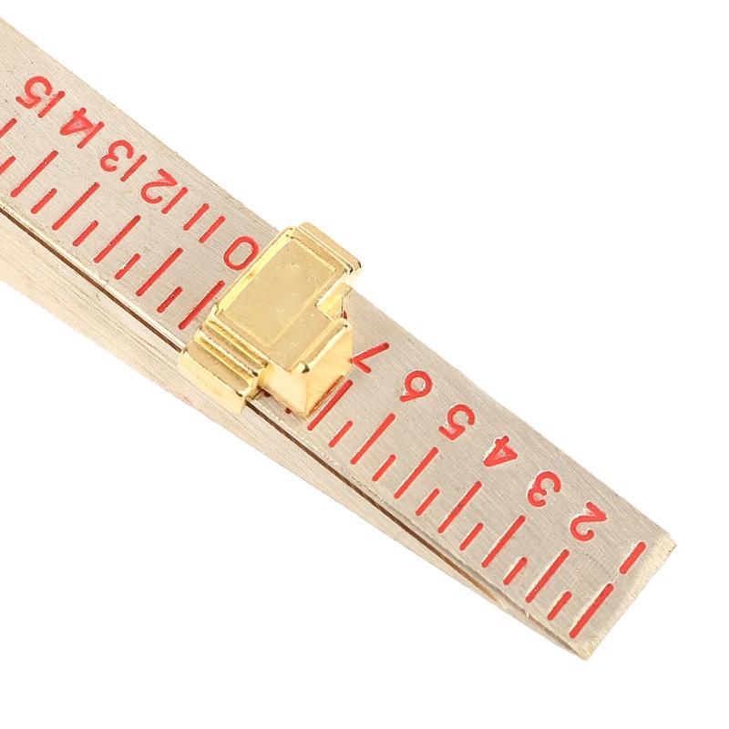 Feeler Gauge Metric Portable1-15mm Wedge-Shaped Vernier Feeler Gauge,Inspection Flatness Measuring Tool 0.2/0.5 MM