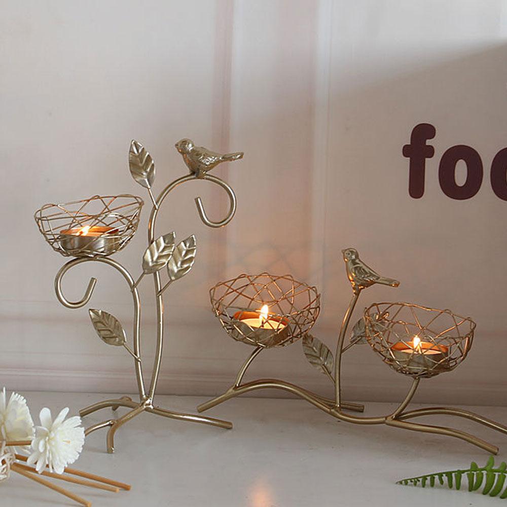 Кованые золотые птицы для домашнего декора, подсвечники, свадебные украшения, аксессуары, подсвечники для канделябра, центральный элемент