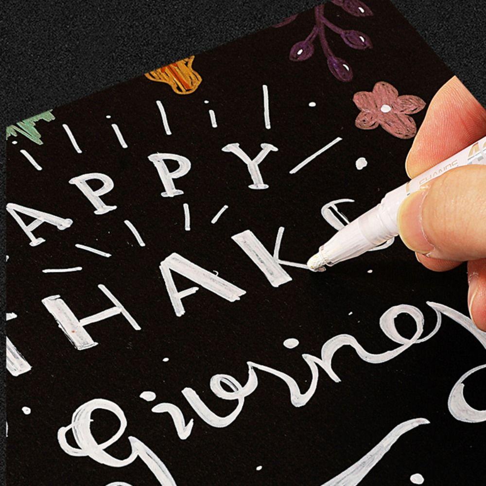 Archival Ink Art Marker Fine Line Pens White Painting Graffiti Pens High Gloss Pen Artists