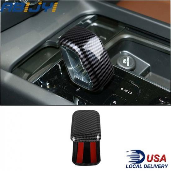 Gear Shift Knob Head Cover Trim Carbon Fiber ABS For Volvo XC90 XC60 XC40 S90