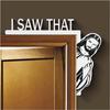 1pc I Saw That Jesus Door Sitter Creative Metal Door Corner Decoration for Funny Home Decor and Door Sitter Decoration