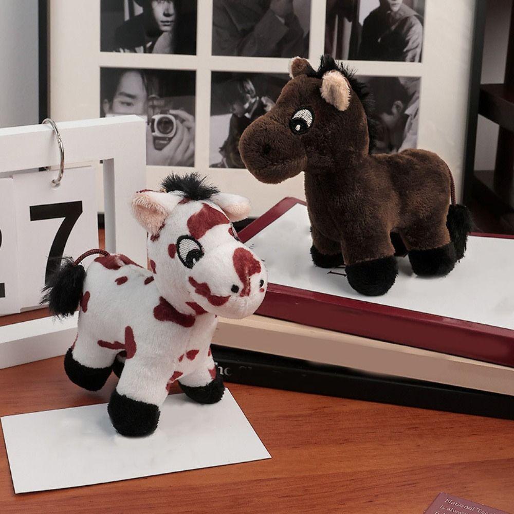 Hanging Decoration Plush Horse Keychain Stuffed Animal Little Horse Keychain Bag Pendant
