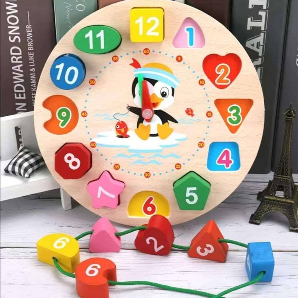 Монтессори Игрушка Деревянные Строительные Блоки Раннее Обучение Развивающие Игрушки Сопоставление Цвета и Формы Детские Игрушки-Пазлы Для Детей Мальчиков Девочек