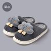 New Cotton Slippers Winter Warm Slippers Women's Home Thick Bottom Plush Couple Cotton Slippers Piled Thicker Winter