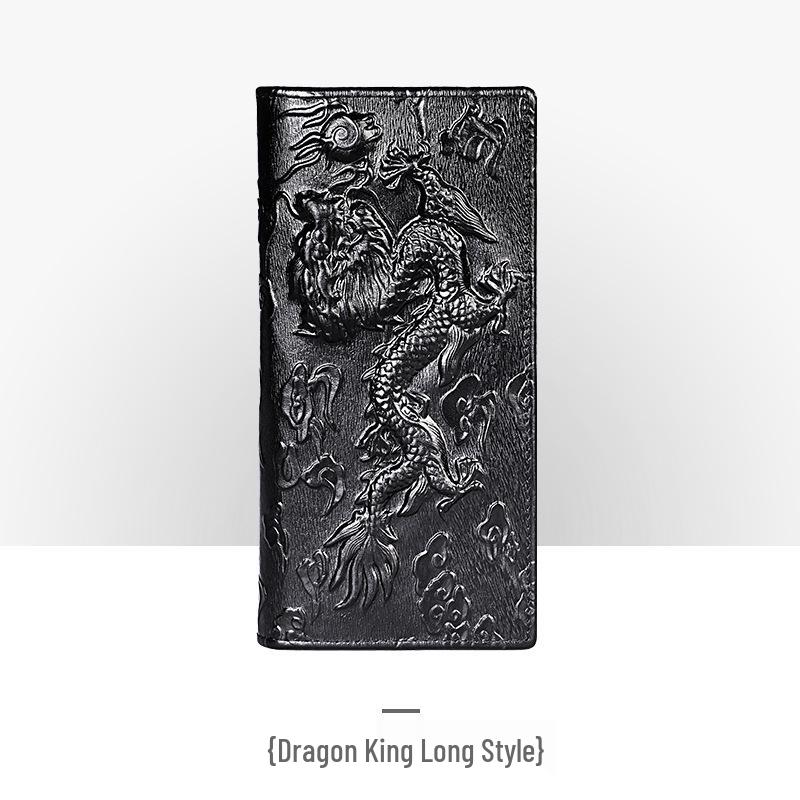 Мужской ретро кошелек из тисненой кожи – длинный, с тиснением под крокодила, с отделениями для нескольких карт и монетницей.