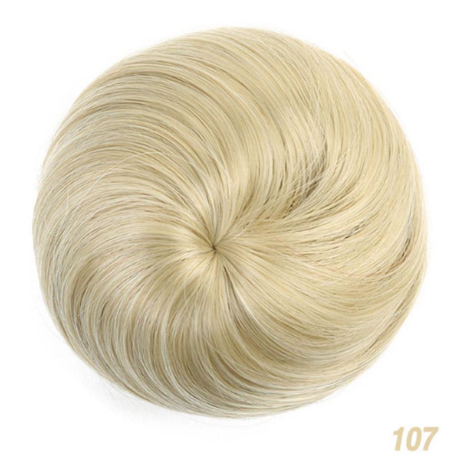 Синтетическая булочка для волос Резинка для волос Шиньон Резинка из заколок для волос Высокотемпературное волокно Шиньон Конский хвост Головной убор