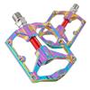 Aluminum Bicycle Pedals With Dual DU Bearings Mountain Road Bikes Colorful Finish PD-T26