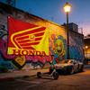 Motorcycle For HONDA Flag 120g MG60 Polyester Sublimation Print Durable Hanging Banner Home Decor Gift