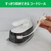 TOSHIBA Iron Steam Cord Reel Temperature Adjustment 3 Levels Cassette Type Tank Silver Ceramic Coat Leave It On Gray TA-EV6-H