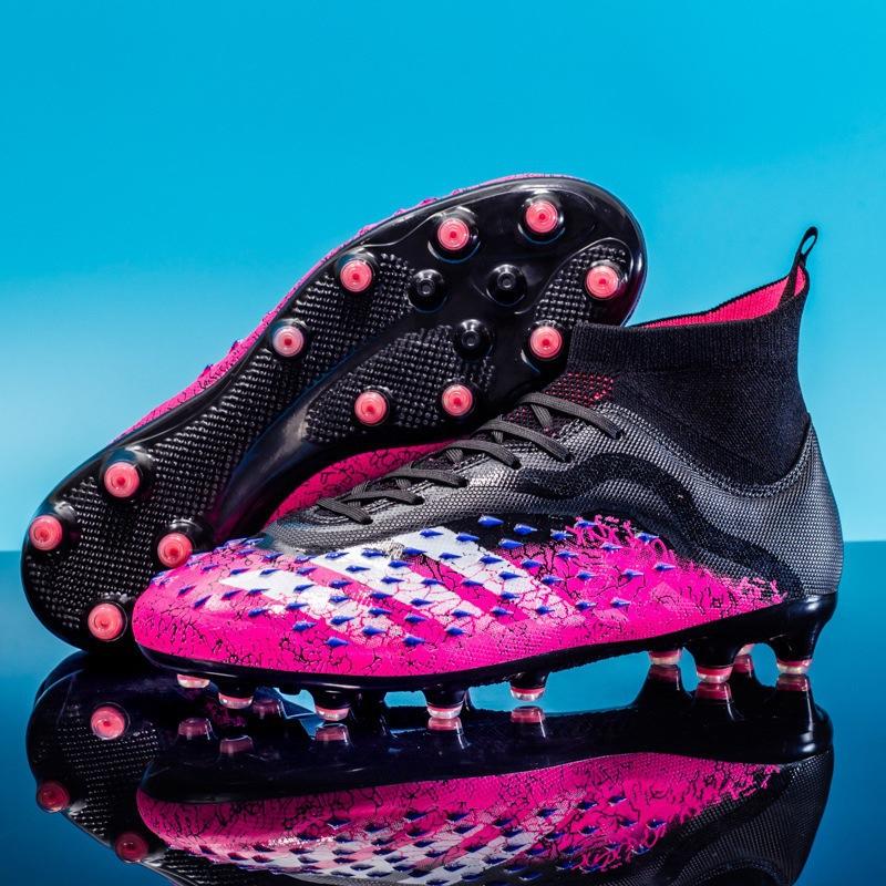 Teen Adult Student Male Long Nailed Shredded Nailed High Top Soccer Shoes